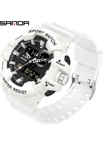 Siyah Altın Sanda Yeni Spor Dijital Saat Erkekler Büyük Kadran Çok Fonksiyonlu LED Işık 50M Su Geçirmez Kol Saati Erkekler Için Relogio Masculino (Yurt Dışından) fiyatları