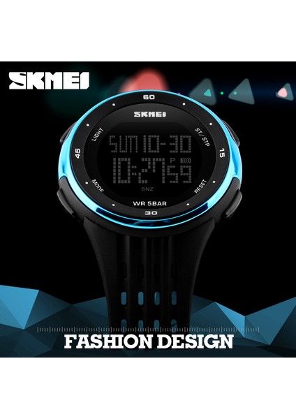 Gümüş Skmeı 1219 Erkekler Dijital Saat LED Ekran Su Geçirmez Erkek Kol Saatleri Chronograph Takvim Alarm Spor Saatler Relogio Masculino (Yurt Dışından) fırsatları