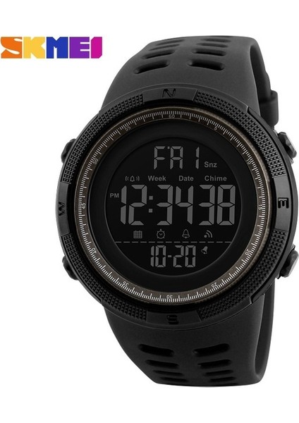 Siyah Kahverengi Skmeı Marka Kol Saati Erkekler Spor Saatler Moda Chronos Geri Sayım Su Geçirmez LED Dijital Saat Adam Askeri Relogio Masculino (Yurt Dışından)