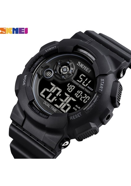 Ordu Yeşil Skmeı Açık Spor Izle Erkekler Darbeye Dayanıklı ve Su Geçirmez Askeri Saatler LED Ekran Şok Dijital Saat Reloj Hombre 1583 Saat (Yurt Dışından)