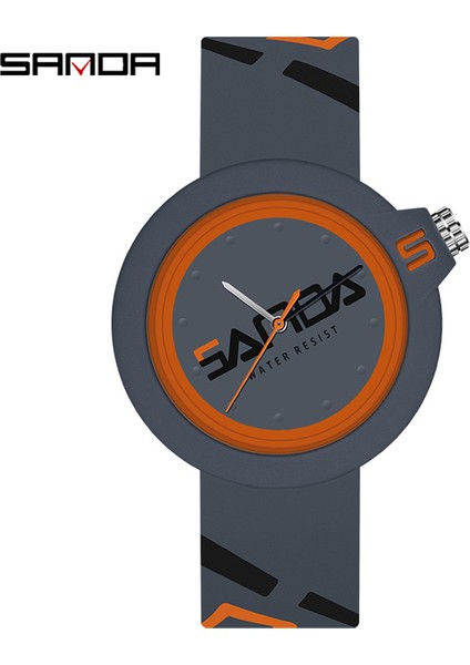 Gri Sanda Yeni Erkek Bayanlar Unisex Izle 50 M Su Geçirmez Silikon Kayış Rahat Moda Kuvars Izle Spor Saat Erkek Bayan 3201 (Yurt Dışından)