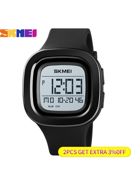 Ordu Yeşil Skmeı Kare Dijital Saatler Erkek Chrono Kronometre Erkekler Kol Saati 2 Zaman 12/24 Saat Saat Pu Bant Dijital Spor Izle 1580 (Yurt Dışından)