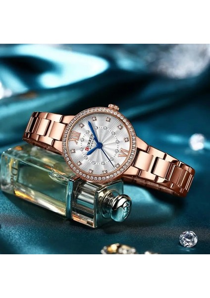 Gül Curren Yeni Altın Izle Kadın Saatler Bayanlar Yaratıcı Çelik Kadın Bilezik Saatler Kadın Su Geçirmez Saat Relogio Feminino (Yurt Dışından) fırsatları