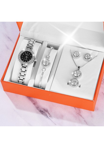 031 Moda Bayan Pırlantalı Saat Bilezik Saat Iki Parçalı Set Basit Kuvars Izle Seti Çelik Bant Mizaç Reloj De Mujer (Yurt Dışından) modelleri