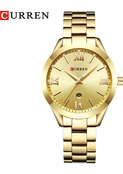 Altın Curren Altın Izle Kadın Saatler Bayanlar 9007 Çelik Kadın Bilezik Saatler Kadın Saat Relogio Feminino Montre Femme (Yurt Dışından)
