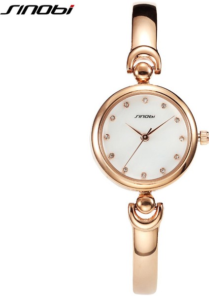 11S9549L02 Sınobı Moda Kadın Altın Bilezik Saatler Kızlar Lüks Kristal Izle Kadın Saat Cenevre Kuvars Kol Saati Relogio Feminino (Yurt Dışından)