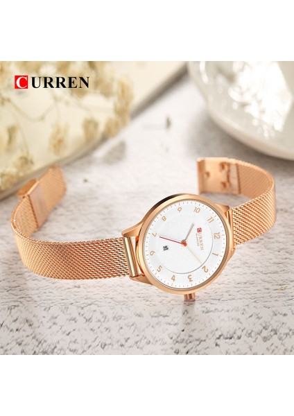Gümüş Curren Gül Altın Izle Kadın Saatler Bayanlar Yaratıcı Çelik Kadın Bilezik Saatler Kadın Saat Relogio Feminino Montre Femme (Yurt Dışından) modelleri