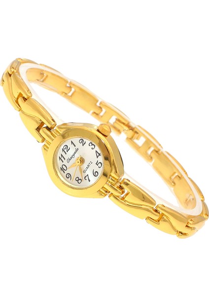 137GÜMÜŞ Pembe Yeni Altın Kadın Bilezik Saat Mujer Altın Relojes Küçük Kadran Kuvars Izle Popüler Kol Saati Kadın Bayanlar Zarif Saatler (Yurt Dışından)