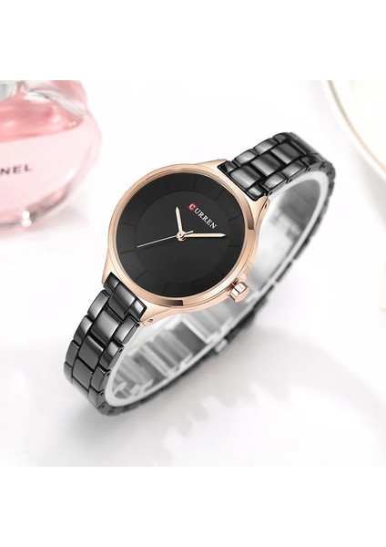 Gül Curren Yeni Moda Yaratıcı Kadın Saatler Elbise Bayanlar Bilezik Izle Gül Altın Kadın Saat Tam Çelik Kol Saati Hediye (Yurt Dışından) modelleri