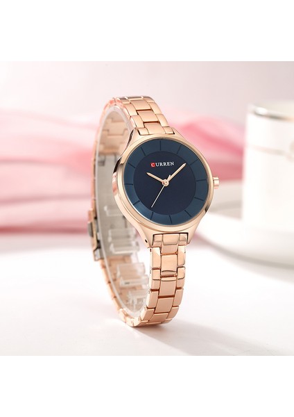 Altın Altın Curren Yeni Moda Yaratıcı Kadın Saatler Elbise Bayanlar Bilezik Izle Lüks Marka Kadın Saat Tam Çelik Kol Saati Hediyeler (Yurt Dışından) fırsatları
