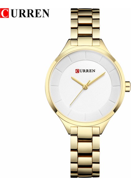 Altın Beyaz Curren Yeni Moda Yaratıcı Kadın Saatler Elbise Bayanlar Bilezik Izle Lüks Marka Kadın Saat Tam Çelik Kol Saati Hediyeler (Yurt Dışından)