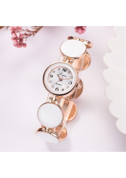 Rose Glod Pembe Lvpai Marka Bilezik Izle Relogio Feminino Izle Kadın Moda Montre Femme Kadın Saatler Kuvars-Izle Kol Saatleri Üst (Yurt Dışından) fırsatları