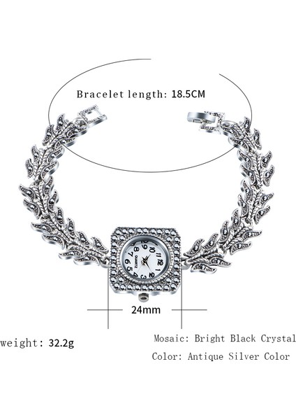 Antik Gümüş Antik Gümüş Bilezik Saatler Lüks Kadın Kuvars Izle Moda Kadın Elbise Saatler Bayanlar Için Kristal Saat Relogio Feminino (Yurt Dışından) modelleri