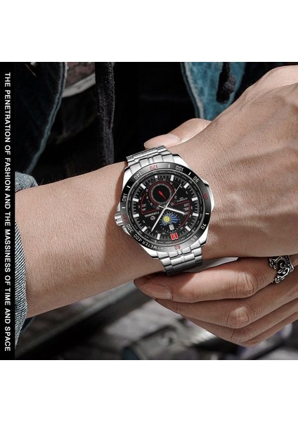 Altın Forsining Otomatik Mekanik Erkek Kol Saatleri Takvim Su Geçirmez Aydınlık Rahat Spor Saat Erkekler Saat Montre Homme (Yurt Dışından) indirimleri