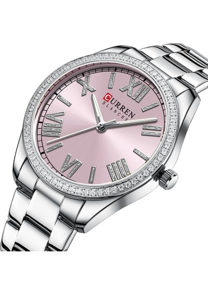 Gül Pembe Kutu Curren Lüks Kuvars Bayanlar Bilezik Izle Gümüş Büyüleyici Taklidi Kadran Paslanmaz Çelik Kayış Aydınlık Eller Relogio Feminino (Yurt Dışından) fiyatları