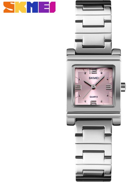 Silverpink Skmeı Moda Kadın Saatler Lüks Marka Paslanmaz Çelik Kuvars Bayan Izle Su Geçirmez Kadın Bilezik Izle Relogio Feminino (Yurt Dışından)