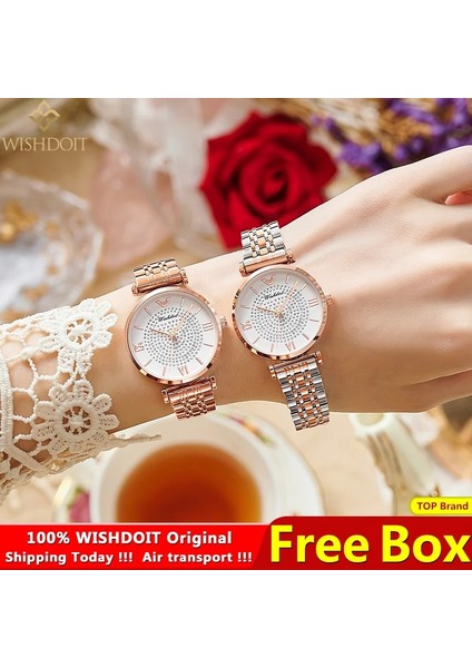 Kahverengi Beyaz 2021 Yeni Altın Izle Kadın Saatler Bayanlar Yaratıcı Çelik Kadın Bilezik Saatler Kadın Su Geçirmez Saat Relogio Feminino (Yurt Dışından) fiyatları