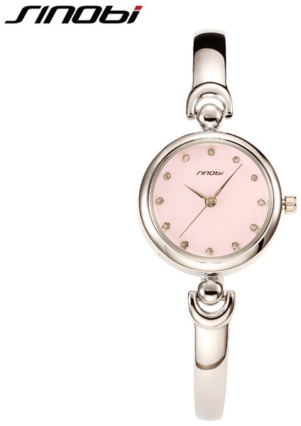 11S9549L03 Sınobı Moda Kadın Altın Bilezik Saatler Kızlar Lüks Kristal Izle Kadın Saat Cenevre Kuvars Kol Saati Relogio Feminino (Yurt Dışından)