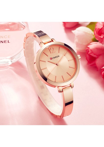 Altın Beyaz Curren Moda Kadın Elbise Kol Saati Bayanlar Kuvars Izle Marka Lüks Kadın Bilezik Saatler Tam Çelik Kadın Saat (Yurt Dışından) fırsatları
