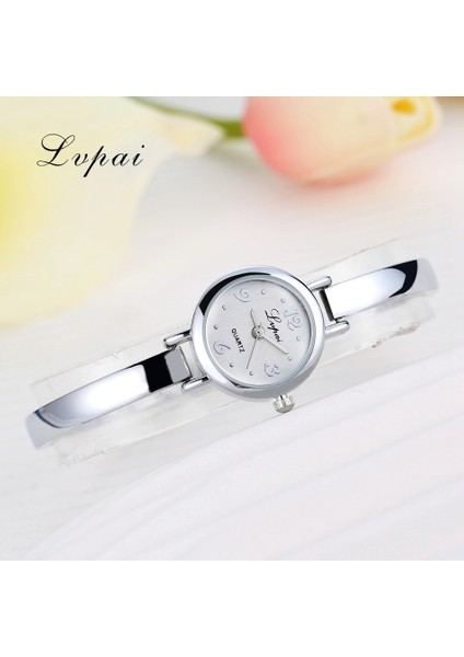 Gül Altın Siyah Lüks Izle Kadın Elbise Bilezik Saat Moda Kristal Kuvars Kol Saati Klasik Altın Bayanlar Gündelik Saat Lvpai Üst Marka (Yurt Dışından)