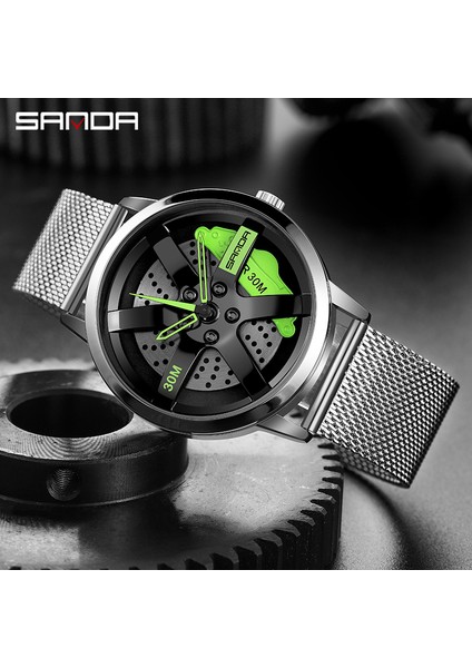 Mavi Kırmızı Sanda Erkekler Jant Hub Izle Özel Tasarım Spor Araba Izle Paslanmaz Örgü Yarış Direksiyonu Jant Hub Kuvars Izle Adam Su Geçirmezrelogio (Yurt Dışından) fiyatları