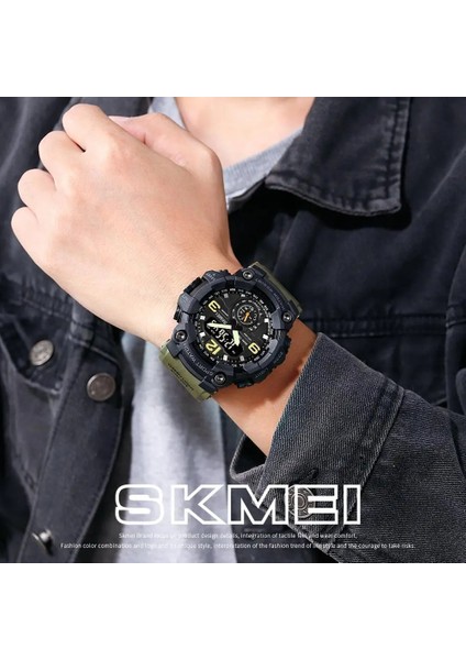Siyah Skmeı Üst Marka Lüks Izle Erkekler Açık Spor Saatler LED Dijital Askeri Kronometre Takvimi 50 M Su Geçirmez Kol Saati Saat (Yurt Dışından) indirimleri