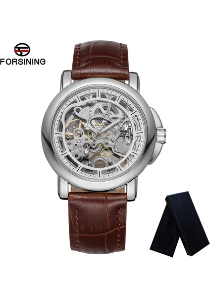 FS815605 Kutusu ile Forsınıng Erkekler Kol Saati Otomatik Mekanik Askeri Spor Klasik Erkek Saat Üst Marka Lüks Hollow Adam Izle 8156 (Yurt Dışından) indirimleri