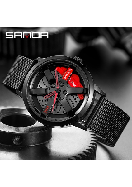 Mavi Kırmızı Sanda Erkekler Jant Hub Izle Özel Tasarım Spor Araba Izle Paslanmaz Örgü Yarış Direksiyonu Jant Hub Kuvars Izle Adam Su Geçirmezrelogio (Yurt Dışından) fırsatları