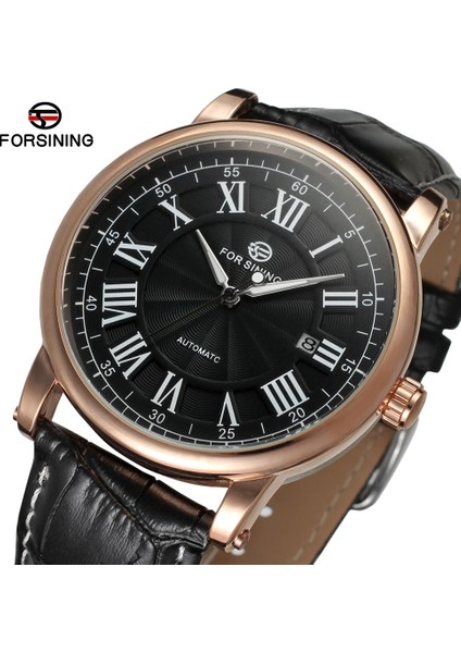 Beyaz Forsınıng Erkek ve Kadın Siyah Mekanik Saat Basit Rüzgar Roma Dijital Mekanik Hareket Saati Dairesel Kemer Saati (Yurt Dışından) fiyatları