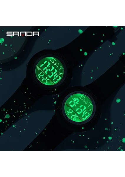 Siyah Altın Sanda 2022 Yeni Moda Spor Kadın Saatleri Beyaz 50M Su Geçirmez Dijital Saat Kız Için Rahat Kol Saati Relogio Feminino (Yurt Dışından) modelleri