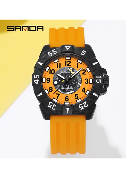 Beyaz Sanda Adam Izle Suya Dayanıklı G Şok Izle Erkek Deri Kayış Kol Saati Lüks Orijinal Elektronik Saat Chronograph (Yurt Dışından) modelleri