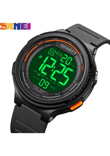 Siyah Skmeı Yeni LED Işık Dijital Erkek Spor Saatler Geri Sayım 5bar Su Geçirmez Kol Saati Erkekler Için Erkek Saat Izle Reloj Hombre 1841 (Yurt Dışından)