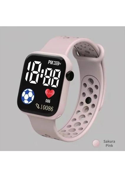 Pembe Erkek Spor Elektronik Saat LED Akıllı Gece Lambası Erkekler Kadınlar Için Ekran Çocuk Kol Saati Koşu Spor Bileklik Sıcak (Yurt Dışından)