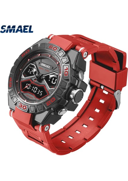 Red-Box Smael Elektronik Dijital Saatler Erkekler Için Moda Kronograf Kuvars Spor Erkek Kol Saati Otomatik Tarih Hafta Çalar Saat Часы (Yurt Dışından) indirimleri