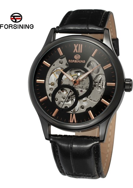 08 Forsınıng Basit Rüzgar Içi Boş Çift Halkalı Tırnak Terazisi Mekanik Hareket Mekanik Saat Dairesel Kemer Erkek ve Kadın Saati (Yurt Dışından) modelleri