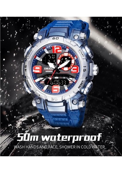 Turuncu Kutu Smael Marka Erkek Spor Saatler Moda Erkek Dijital Kronometre Su Geçirmez LED Elektron Izle Adam Askeri Saat Relogio Masculino (Yurt Dışından) fırsatları