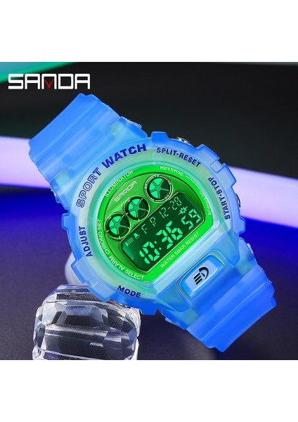 Şeffaf Siyah 5 Sanda Moda Kadın Dijital Saat Lüks Marka Öğrenci Spor Saatleri Unisex LED Elektronik Kol Saati Kız Saat Montre Homme (Yurt Dışından) indirimleri