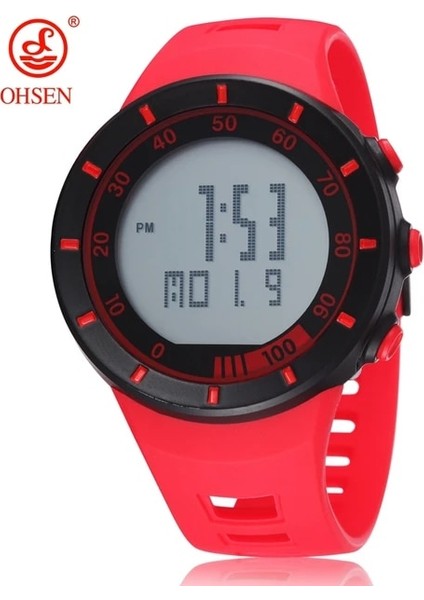 Kırmızı Izle Açık Spor Saatler Erkekler Için Su Geçirmez Erkek Dijital Kol Saati Ordu Yeşil Moda Taktik LED Elektronik Saat Reloj Hombre (Yurt Dışından)