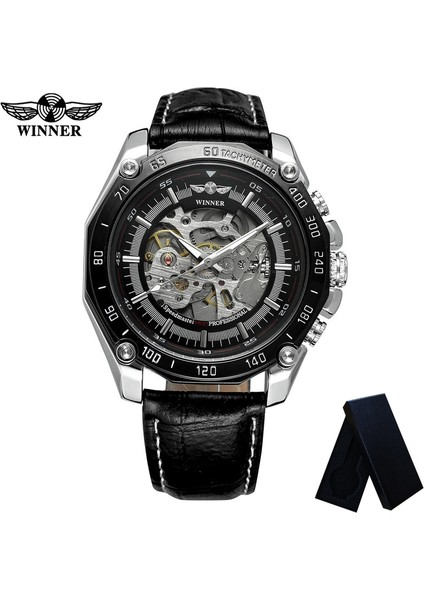 WR813703 Kutusu ile Kazanan Otomatik Mekanik Erkek Kol Saati Askeri Ordu Spor Erkek Saat Üst Marka Lüks Moda Adam Izle Hediye 8137 (Yurt Dışından) fırsatları
