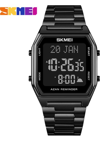 Siyah-Siyah Skmeı Üst Marka Erkek Saati Saat LED Kronograf Adam Dijital Saatler 30 M Su Geçirmez Erkek Kol Saati Relojes Para Hombre 1763 (Yurt Dışından)