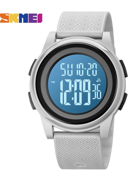 Gri Skmeı Rahat Geri Sayım Spor Saatler Erkekler LED Işık Chrono Çalar Saat 5bar Su Geçirmez Dijital Kol Saati Relogio Masculino 1895 (Yurt Dışından)