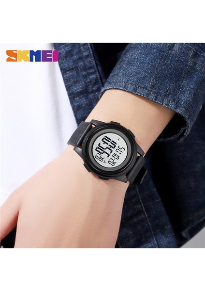 Gri Skmeı Rahat Geri Sayım Spor Saatler Erkekler LED Işık Chrono Çalar Saat 5bar Su Geçirmez Dijital Kol Saati Relogio Masculino 1895 (Yurt Dışından) fırsatları