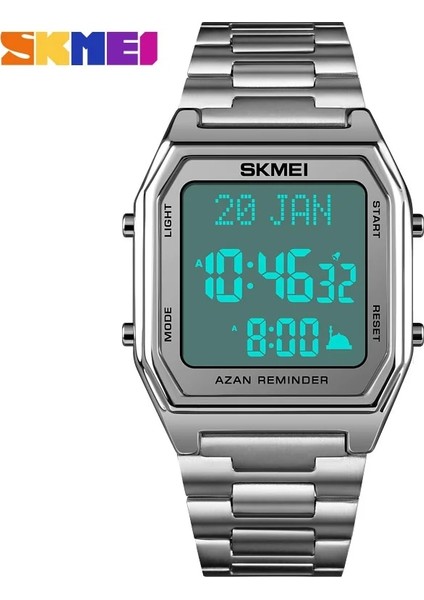 Altın Beyaz Müslüman Ezan Kıble Pusulası ve Hicri Sabah Saati Kol Saati ile Namaz Için Izle Islami Çocuklar Ramazan Hediyesi Montre Homme Skmeı 2021 (Yurt Dışından) modelleri
