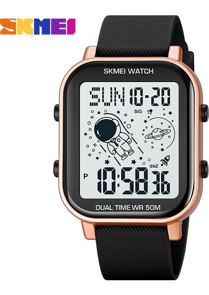 Gümüş Skmeı Erkekler Saatler Spor Geri Sayım Izle Alarm Chrono Dijital Kol Saatleri Adam Saat Erkek Su Geçirmez Relogio Masculino (Yurt Dışından) indirimleri