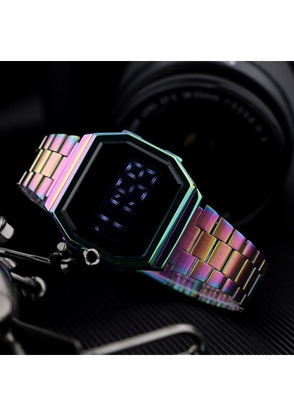 S 04 2022 Erkekler Dijital Kol Saatleri Moda Erkekler Izle Hediyeler Su Geçirmez Çelik Bant Dropshipping Lüks Relogio Masculino Orologio Uomo (Yurt Dışından) fiyatları