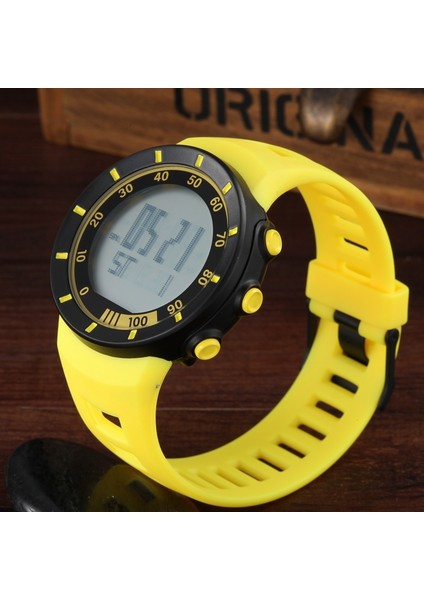 Beyaz Saat Ohsen Marka LCD Dijital Saat Erkek Kadın Açık Spor Saatler 50 M Su Geçirmez Moda Sarı Lastik Bant Kol Saati Saatler Hediyeler (Yurt Dışından) fırsatları