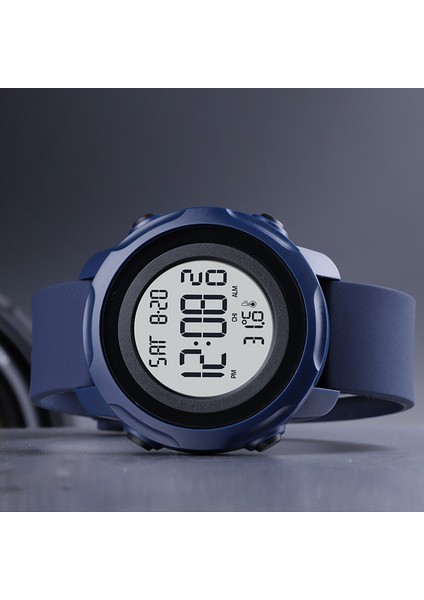 Blueblack Kutusu ile Skmeı Vücut Ortam Sıcaklığı Erkek Saatler Spor 2 Zaman Dijital Erkek Kol Saatleri Su Geçirmez Sağlıklı Tracker Montre Homme 1682 (Yurt Dışından)