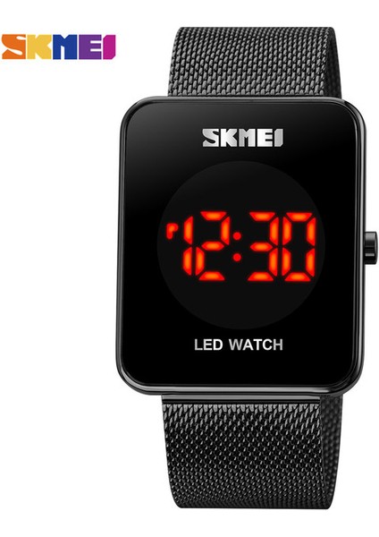 Siyah Skmeı Üst Marka Lüks Erkek Izle Paslanmaz Çelik Kayış Spor Saatler Erkek LED Haneli Kol Saatleri Su Geçirmez Saat Reloj Hombre (Yurt Dışından)