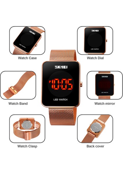 Siyah Skmeı Üst Marka Lüks Erkek Izle Paslanmaz Çelik Kayış Spor Saatler Erkek LED Haneli Kol Saatleri Su Geçirmez Saat Reloj Hombre (Yurt Dışından)