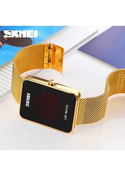 Siyah Skmeı Üst Marka Lüks Erkek Izle Paslanmaz Çelik Kayış Spor Saatler Erkek LED Haneli Kol Saatleri Su Geçirmez Saat Reloj Hombre (Yurt Dışından)
